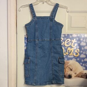 Art Class Blue Denim Girls Dress Size M